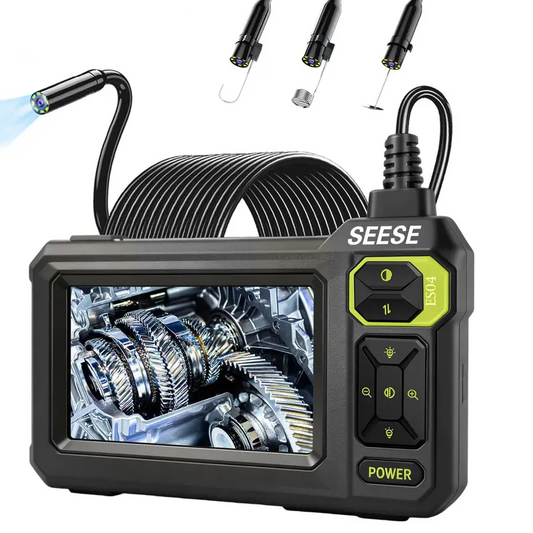 Industrial Endoscope Camera with Light, 4.3" 1080P HD Screen Waterproof Borescope Inspection Camera, IP67 Flexible Cable Video Scope for Automotive Engine, Plumbing, Home & Industrial Repairs