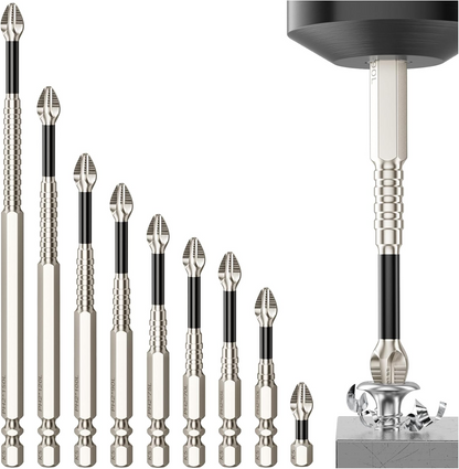 Impact-Resistant Magnetic Screwdriver Bits, Anti-Slip Power Tool Bit Set for Home Maintenance & DIY