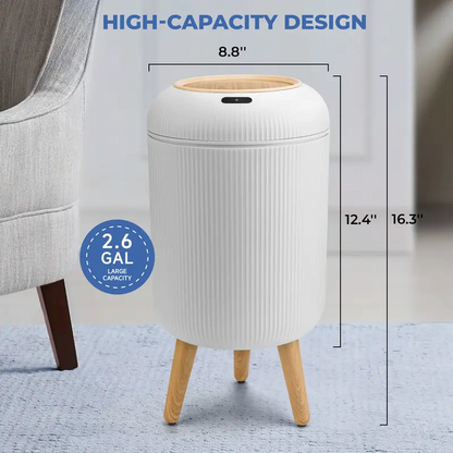 Smart Automatic Trash Can with Motion Sensor – Touchless Waterproof Garbage Bin, Space-Saving Nordic Wastebasket for Bathroom, Kitchen, Office & Home