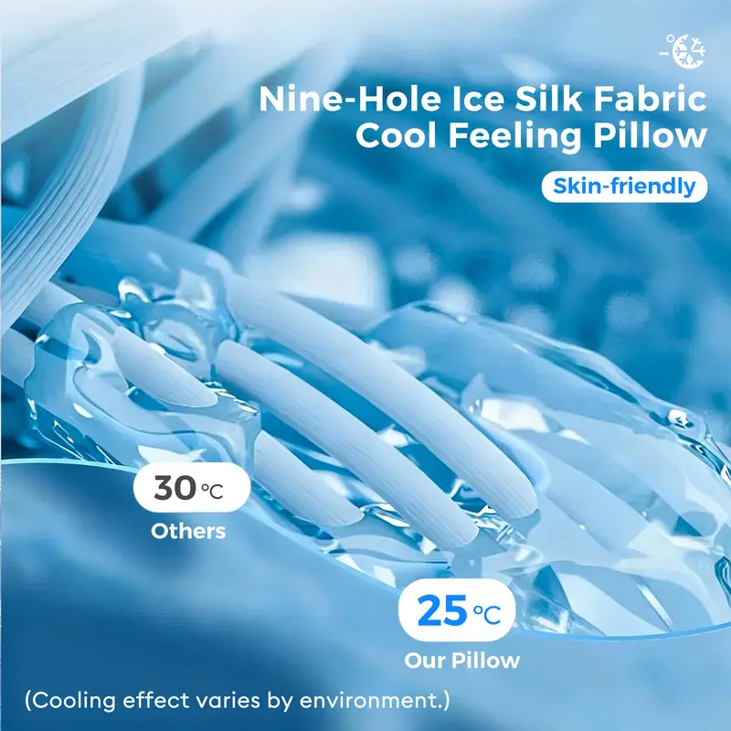 Adjustable Cooling Memory Foam Neck Pillow, Ergonomic Cervical Support Pillow for Sleeping, Contoured Neck & Head Support Pillow for Side and Back Sleepers